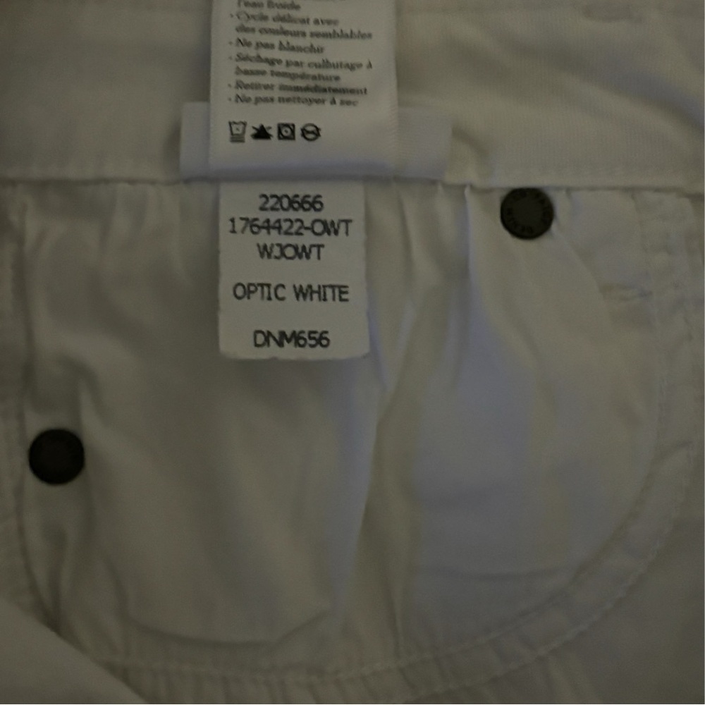 EUC PAIGE Verdugo Ankle Skinny Style DNM656 Optic White Size 6 - Picture 13 of 14